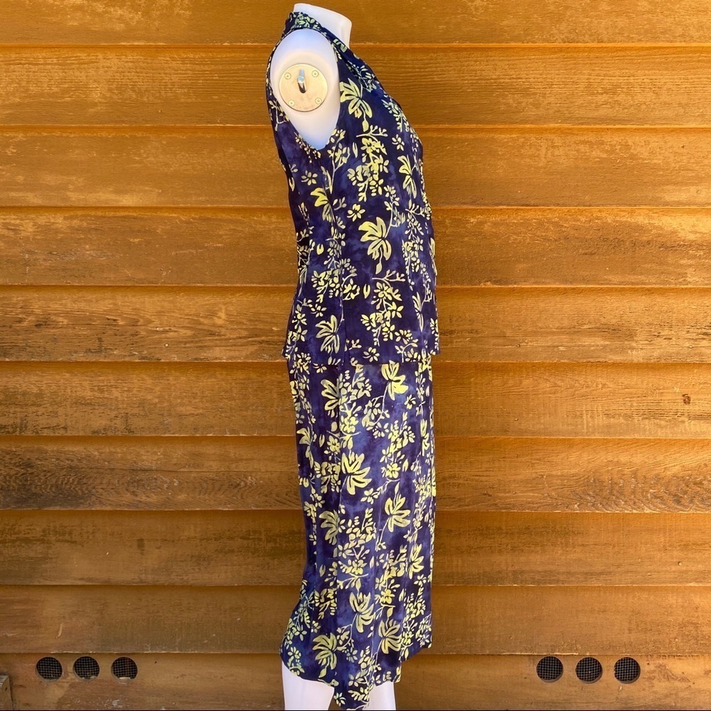 OJAI Vintage Floral Island Style Tank Skirt Set - Picture 8 of 13